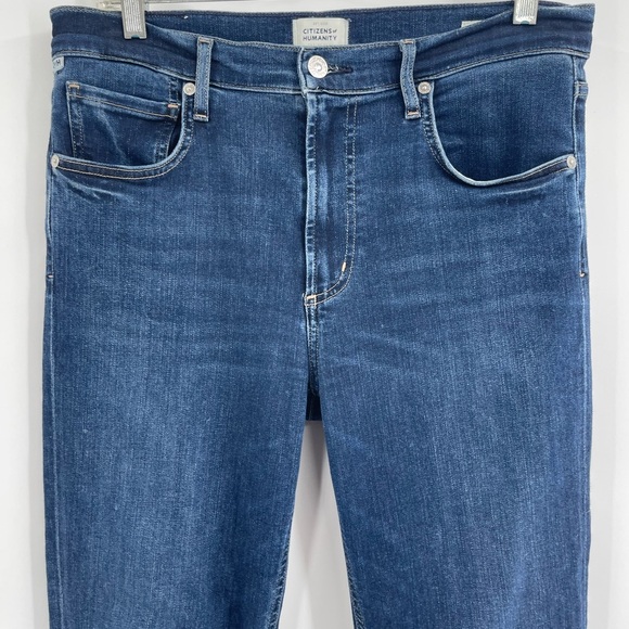 Citizens Of Humanity Dark Blue Isola Slim Crop In Court land Size 29 - Picture 4 of 16